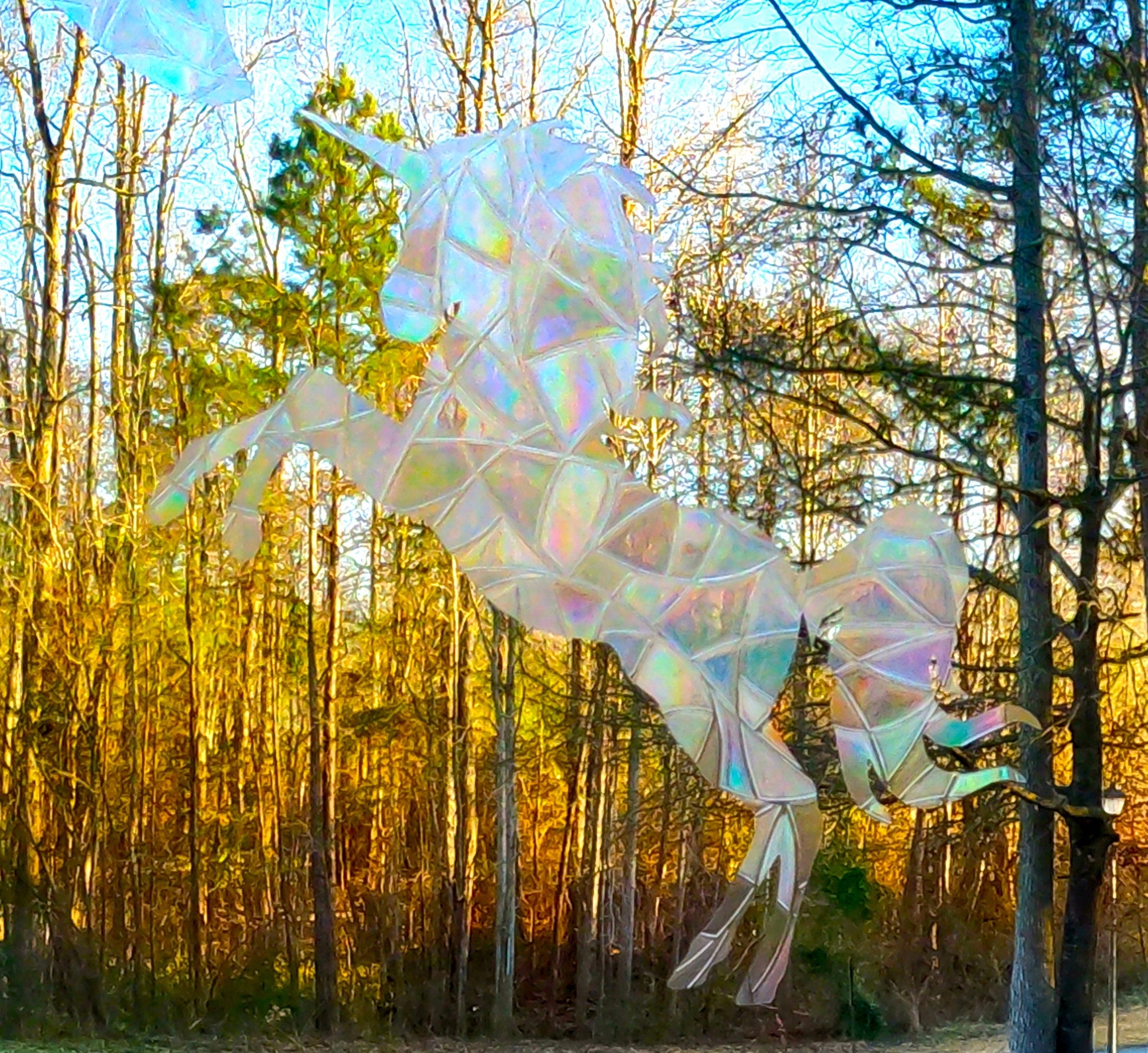 A Rainbow Sky of Fluttering Ribbons – FanningSparks
